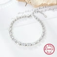 thumbnail image 2 of S925 Sterling Silver Mosaic Oval Zircon Bracelet, 2 of 2