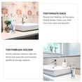 thumbnail image 4 of KAKOWELY Divided Toothbrush Holder Bathroom Toothpaste Stand Toilet Storage Rack,4.72"X2.76"X2.56", 4 of 5