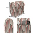 thumbnail image 4 of Abstract Stand Mixer Cover, Rhythmic Rising Vertical Stripes in Retro Color Tones Illustration, Kitchen Appliance Organizer Bag Cover with Pockets, 5 Quarts, Dark Coral Ivory, by Ambesonne, 4 of 4