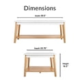 thumbnail image 3 of Universal Expert Remus Coffee Table Modern Oak and White, 3 of 8