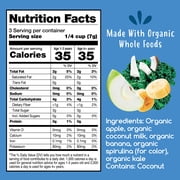 Amara Organic Apple Kale Fruit Bites, Baby & Toddler Snacks, No Added Sugar, Stage 3, 0.75 oz Bag
