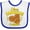 White and Royal, variant on Inktastic I Love Hanukkah a Latke Boys or Girls Baby Bib