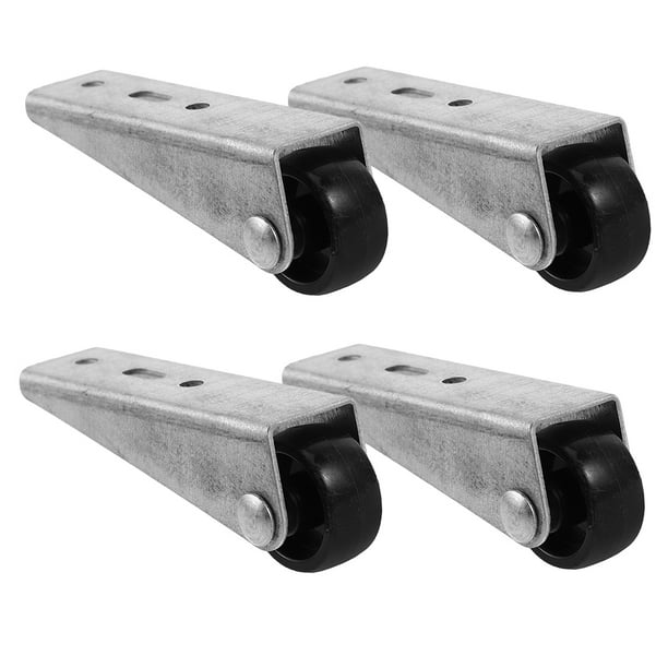 4 ruedas pequeñas de nailon para mesa plegable, suaves y silenciosas, para muebles, con polea antideslizante, resistentes y giratorias para uso doméstico.