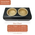 thumbnail image 6 of Beautiful Double Elevated Stainless Steel Pet Bowl, 4-Cup, Black by Drew Barrymore, 6 of 6