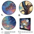 thumbnail image 3 of Designart "Colorful Oak Tree magic Strength I" Tree Oak Wall Art Living Room, 3 of 5