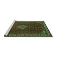 thumbnail image 2 of Ahgly Company Machine Washable Indoor Rectangle Persian Turquoise Blue Traditional Area Rugs, 3' x 5', 2 of 4