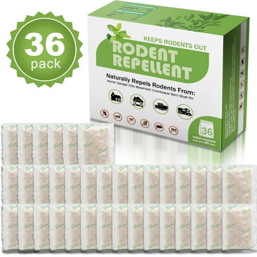 36 Pcs Mouse Repellent Pouches, Pest Control Pouches, Mouse Repellent-Peppermint Oil to Repel Mice and Rats, Peppermint Oil for Rodent Repellent, Rat Repellent for House Kitchen Warehouse Garage
