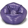 96" Round Vinyl Shiny Bean Bag - Purple