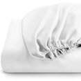 thumbnail image 2 of JYHOME Top Split Head Flex King Sheet Set for Sleep Number Beds 4 Piece Light Blue - Egyptian Cotton 1000 TC Split Sheets - Deep Pocket 15'' - Split Down 32 Inches from Top, 2 of 5