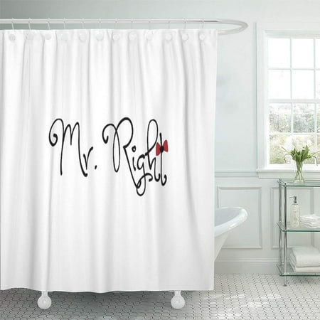 Wifey Shower SUTTOM Marriage Personalized Mr Right Wedding Wife Women are Always Shower Curtain 66x72 inch ()
