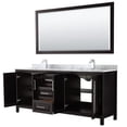 thumbnail image 3 of Wyndham Collection Daria 80" Square-Sink Wood Double Bathroom Vanity in Espresso, 3 of 3