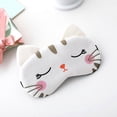 thumbnail image 2 of Lindo antifaz para dormir, diseño de gato de dibujos animados, súper suave y ligero, divertido antifaz para dormir, mujeres, hombres y niños, 2 of 4
