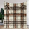 thumbnail image 4 of [1 Soft Cozy Throw Blanket] 1pc, Vintage Plaid Print Throw Blanket, Soft and Cozy Flannel, Warm Comfort for Sofa Bed Car Office, All-Season Gift Blanket, Polyester Knit, 4 of 6