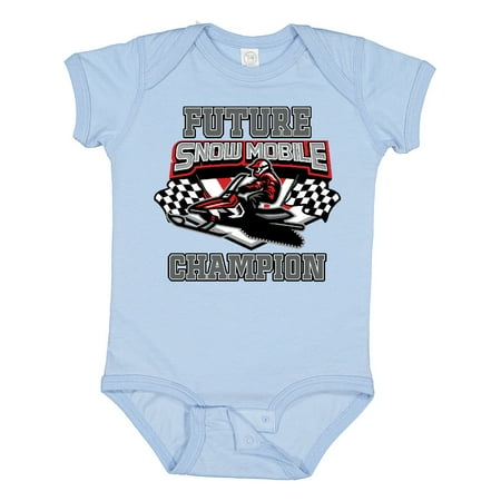 

Inktastic Future Snowmobile Champion Gift Baby Boy or Baby Girl Bodysuit