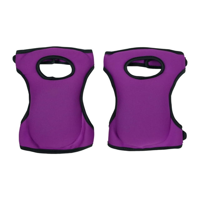 2 rodilleras de jardín, antideslizantes, cómodas y acolchadas. Violeta