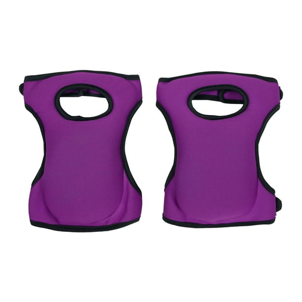2 rodilleras de jardín, suaves y protectoras para aficionados al bricolaje. Violeta