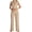 Khaki, variant on JINMGG Suspender Jumpsuits for Women Plus Size Solid Color Loose Leg Pant With Pocket Fashion Casual Womens Jumpsuits 50% Off Clearance