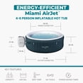 thumbnail image 4 of Bestway SaluSpa Miami 4-6 Person Inflatable Hot Tub, Round Energy-Efficient Spa, 77"x26", 4 of 11