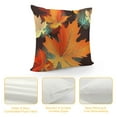 thumbnail image 4 of JEUXUS  Maple Pillowcases  Autumn Leaves Fall Tree Leaf Plant Throw Pillow Covers Cushion Square for Men Women Sofa Bed, 4 of 5