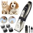 thumbnail image 1 of Professional Dog Cat Clipper Animal Clipper Professional Clipper for Dog and Cat Ceramic Blades Rechargeable Wire with 4 Adaptable Combs, 1 of 4