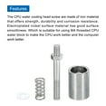 thumbnail image 4 of Unique Bargains CPU Water Cooling Head Screw M4 CPU Fixing Screws Iron Silver with 4Spring 4Gasket PC Computer Water Cooling, 4 of 4