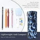 thumbnail image 3 of Disketp Blueberry Estuche Organizador de Lápices de Cuero, Estuche de Oficina con Cremallera para Bolígrafo y Lápiz, 3 of 6