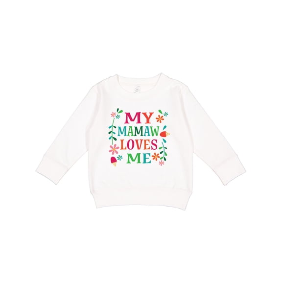 Inktastic Mamaw Loves Me Girls Apparel Toddler Sweatshirt