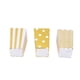 thumbnail image 1 of Cajas De Palomitas De Maíz, Bolsas De Palomitas De Maíz Portátiles Livianas Papel De Apertura Superior Para Niños Para La Ducha Para Jóvenes Para El Aniversario De Graduación ANGGREK Oro, 1 of 8