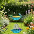 thumbnail image 5 of Hanging Solar Bird Bath Fountain, Solar Powered Cascading Outdoor Water Fountain, Hanging Bird Bath with Water for Outdoors Garden Patio Backyard Lawn Decor, 5 of 6