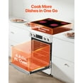 thumbnail image 2 of VEVOR 30 in Electric Range Oven, 4.8 Cu. Ft. Capacity Compact Freestanding Oven, Stainless Steel Kitchen Stove, with 4 Cooktop Burners, Timer, Easy Reach Racks, Storage Drawer, Light(No Power Cord), 2 of 9