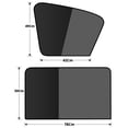 thumbnail image 2 of Magnetic Car Window Sun Shade, High Density Mesh Fabric Auto Sun Visor, UV Block & Heat Insulation Side Window Curtain, Single Piece, 2 of 7