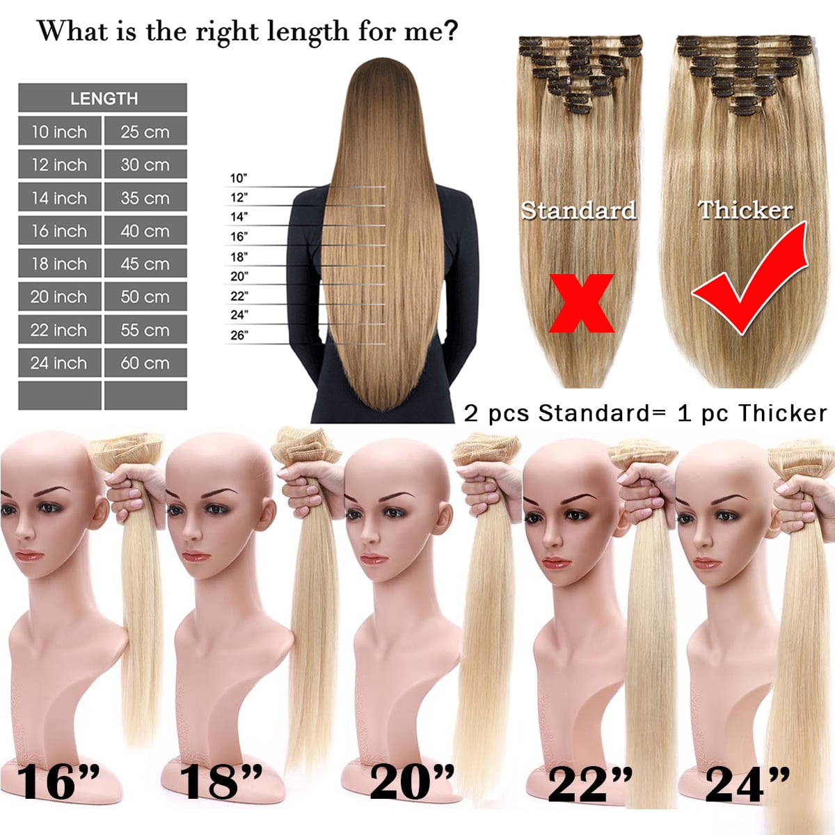 SEGO Clip in 100% Human Hair Extensions Real Thick Remy Hair Full Head 8 PCS Hair Pieces for Woman Balayage Black Brown Blonde