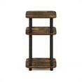 thumbnail image 4 of Furinno Just 3-Tier Turn-N-Tube Curve End Table, Side Table, 1-Pack, Amber Pine/Black, 4 of 6