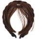 thumbnail image 1 of EeaseMX Pelucas sintéticas de moda, diadema, flequillo frontal, flequillo, extensiones de cabello para mujeres y niñas (marrón claro), 1 of 8
