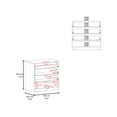 thumbnail image 3 of FM FURNITURE Lodge Medicine Cabinet with Mirrored Doors in White Engineered Wood, 3 of 7