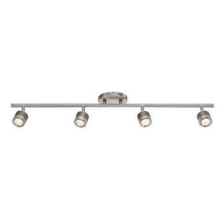 Wac Lighting Vector 4 Light Energy Star Led Fixed Rail In Brushed Nickel Wac Lighting Vector 4 Light Energy Star Led Fixed Rail In Brushed Nickel