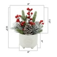 thumbnail image 2 of Flora Bunda Xmas Mix in Joy Wreath Ceramic Pot 6X6X5, 2 of 3