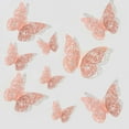 thumbnail image 1 of Cqxid 12Pcs 3D LaserButterfly Wall Decorations 3 Sizes 6Styles 4 Coloer Butterfly Party Decorations Birthday Decorations Butterflies For Crafts CakeDecorating Wall Room Decor, 1 of 9