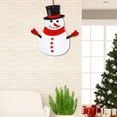 thumbnail image 4 of Large Felt Christmas Snowman Hanging Decoration For Wall And Door - Movable Hand Proch Decoration for Holiday Party and Home Decor, 4 of 6