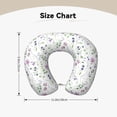 thumbnail image 5 of Daiia Watercolor Wildflower Pattern Travel Pillow 100% Pure Memory Foam Travel Neck Pillow, Airplane Pillow U-Shaped Neck Pillow Ergonomic Travel Pillow, 5 of 8