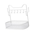 thumbnail image 2 of DOLITY Key Holder Stand Jewelry Organizer with Hangers Practical Jewelry Holder Key Rack for Porch Bedroom Tabletop Countertop Decor White, 2 of 8