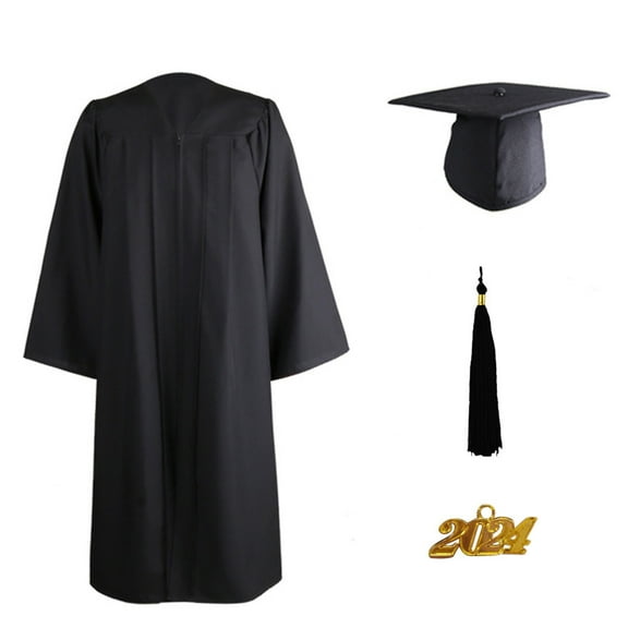 Graduation Cap and Gown Class of 2025 Set Bulk with Tassel for High School & College