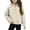 Beige, variant on Fmbrln Girls Half Zip Up Fleece Sweatshirts Casual Long Sleeve Plaid Print Pullover Sweatshirts Tops with Thumb Hole and Pockets Fall Winter Trendy Clothing for Kids 5-14Y
