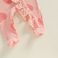 thumbnail image 6 of Okbabeha Okbabeha Newborn Baby Girl Valentine's Day Long Sleeve Footed Romper Solid Jumpsuit with Headband, 6 of 7