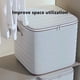 thumbnail image 5 of Organizador de bolsa de almacenamiento con cremallera de gran capacidad | Bolsa móvil plegable de tela no tejida | Ropa, Edredones, Juguetes, Dormitorio, Armario, Dormitorio | Mangos reforzados |, 5 of 5