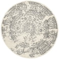 thumbnail image 2 of Pemberly Row Contemporary Polypropylene Ivory Area Rug - Round 6', 2 of 3