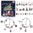 thumbnail image 1 of Calendario de Adviento Txmfgh 2023: regalos de cuenta regresiva de 24 días con pulsera para niños y adultos, sorpresas multicolores para la celebración navideña., 1 of 8