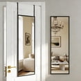 thumbnail image 4 of Antok 3-in-1 48" x 14.1" Full Length Mirror, Door Mirror, Wall-Mounted Mirror - Stands, Leans on Wall or Hangs, Black Rected Corner, 4 of 7