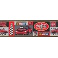 thumbnail image 2 of Coca Cola Official Sponsor of NASCAR Racing Cars Sports Wallpaper Border Retro Design, Roll 15' x 7'', 2 of 3