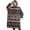 Boho Red Knitted, variant on Oversized Wearable Blanket Hoodie,Boho Brown Geometric Ethnic Pattern Sherpa Blanket Hoodie with Super Pockets,Super Warm Fuzzy Pullover for Women & Men